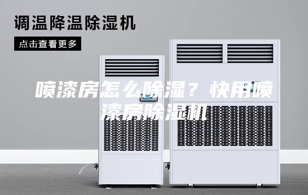 噴漆房怎么除濕？快用噴漆房除濕機(jī)