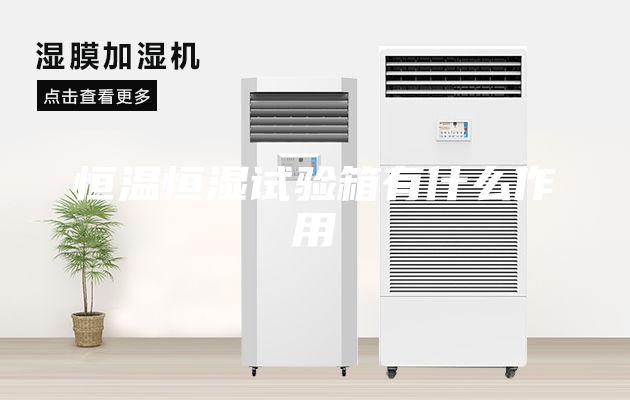 恒溫恒濕試驗箱有什么作用